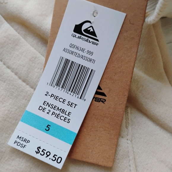 QUIKSILVER NEW Logo Pullover Hoodie & Jogger Sweatpants - Picture 13 of 15